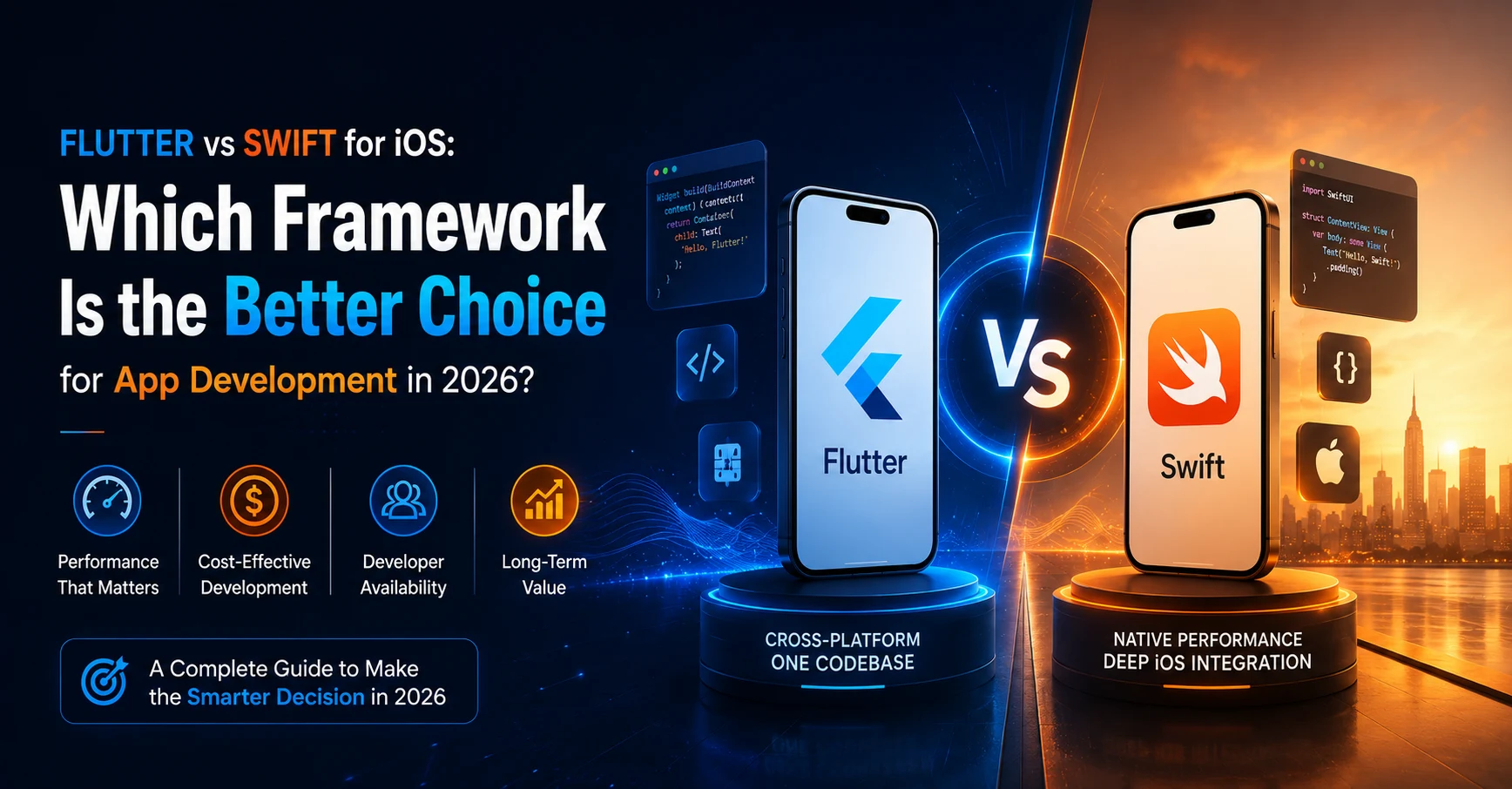 Flutter vs Swift for iOS Which Framework Is the Better Choice for App Development in 2026